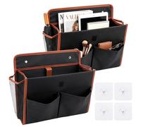 TOWEBOORY 2 Piezas Organizador Colgante Camper, Plegable Organizer de Pared Organizador de Puerta Autoadhesivo, Sin Taladro, para Oficina, Caravana, Camping, Cocina (33x29x8cm)