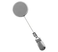 Towel Clip Wall Mount - 60cm Adhesive Metal Clamp Holder for Retractable Home Use | Spring Loaded Extension Bar with Strong Grip Mechanism, Space Saving Organizer for Kitchen Bathroom Storage