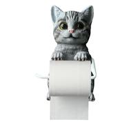 Towel Dispenser - Paper Holder Wall Mounted | Cat Resin Animal Toilet Paper Holder Wall Mount for Bathroom, Kitchen, Counter, Office, Apartment, Restaurant or Home Use, 350g