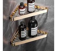 Towel Rack All Copper Bathroom Towel Rack, Gold Brass Bathroom Set, Toilet Brush, Towel, Tissue Rack Bathroom Hardware/Tripod Double