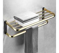 Towel Rack Bathroom Hardware Set, Black Gold Copper Towel Bar, Armrest, Tripod, Bathroom Accessories Bathroom Hardware/Towel Rack 60Cm
