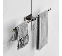 Towel Rack Black Gold Creative All-Copper Towel Rack, Towel Bar, Toilet Paper Holder, Robe Towel Hooks, Bathroom Hardware Set Bathroom Hardware/Single-Bar Towel Rack