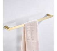 Towel Rack Towel Rail for Bathroom, Brushed Gold Towel Bar Wall Mounted Hand Towel Bar Bathroom Towel Holder Kitchen Dish Cloths Hanger/Towel Bathroom Hardware/Single Rod 60Cm