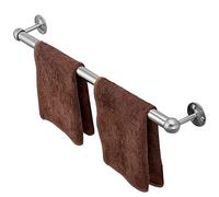 Towel Rail Wall Mounted Silver Stainless Steel Towel Rack 100cm 110cm 120cm Hand Towel Holder Single Towel Bar Rails Screws Mounting Dish Cloths Hanger for Bathrooms Kitchen (Color : MUL