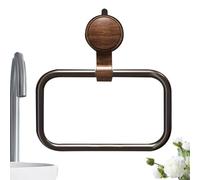 Towel Ring - Vacuum Suction Mount Design, No Drill Installation, Modern Hand Holder, Durable Bathroom Accessory | Home Bathroom, Hotel, Restaurant, Toilet, Dorm, Office, Apartment, RV, Farmhouse