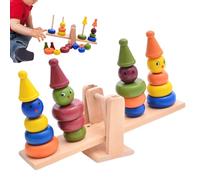 Tower Balance Stacking Toys | Wooden Balance Game,Wooden Sensory Tos Learning Toys for Kids Boys and Girls 3 Years Old and Up, Birthday