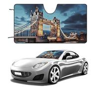 Tower Bridge en Londres - Parasol para parabrisas de coche, sedán, todoterreno, universal, reflectante, para ventanas frontales, plegable, para parabrisas y parabrisas, bloquea los rayos UV y mantiene