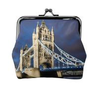 Tower Bridge In London - Cartera ligera minimalista para viajes diarios y aventuras de viaje, Negro, One Size, Art Deco