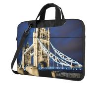 Tower Bridge in London - Funda portátil para portátil de un solo hombro, compatible con 13 a 15.6 pulgadas, Negro -, 13 inch