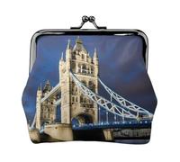 Tower Bridge in London - Monedero, monedero, lápiz labial, organizador de accesorios cosméticos, para uso diario, Black, Talla única, Bolsa para monedas