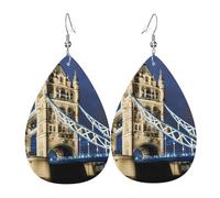 Tower Bridge In London - Pendientes colgantes de lágrima para mujer, joyería de moda, festival, accesorio de uso diario