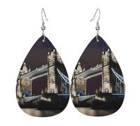 Tower Bridge In London - Pendientes colgantes de lágrima para mujer, joyería de moda, festival, accesorio de uso diario