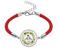 Tower Bridge London England Illustration - Pulsera de cuerda roja de la suerte, hecha a mano