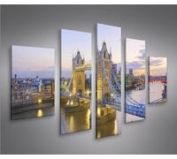 Tower Bridge London V3 MF 5 Cuadro sobre lienzo Cuadros modernos y listos para colgar. Cuadro Impresión fotográfica artística Obra de Arte