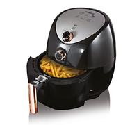 TOWER Freidora de aire de tamaño familiar con circulación rápida de aire, temporizador de 60 minutos, 4.3 litros, 1500W, negro