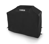 Tower Funda Extra Grande para Barbacoa, Resistente al Agua y al Viento, Compatible con Weber, Char-Broil y Outback; Resistente a los Rayos UV, Color Negro (124,8 x 153 x 48 cm)