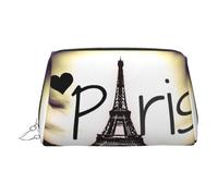 Tower Love Paris - Neceser, organizador de maquillaje para viajes, para brochas de maquillaje, pintalabios, Silver, Talla única, Neceser
