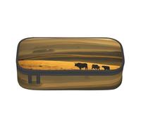 Tower Paris - Bolsa de almacenamiento para oficina de negocios, estuche para lápices, estuche para lápices, bolsa de maquillaje, bolsas de cosméticos, Funny Highland Cow, One Size