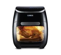 Tower T17076 Freidora de Aire Xpress Pro Combo 10 en 1: Air Fryer Digital con Circulación de Aire Rápida y Temporizador de 60 Minutos: Freidora Sin Aceite de 11 L, 2000 W, Negro
