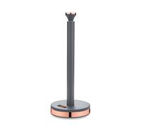Tower T826133GRY Cavaletto - Portarrollos de Cocina con Forro Suave, Color Gris y Oro Rosa