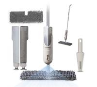 Tower T969000MSH - Mopa pulverizadora con cámaras Dobles y Cabezal de fregona de Doble Cara, Color Latte