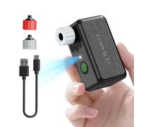 TOWILD A05 Inflador Eléctrico para Bicicleta, 130PSI Inflador Ultracompacto Portátil, 145g Ligero, Carga Rápida Type-C, Luz LED, Válvulas Presta y Schrader para Bicicleta Carretera y MTB
