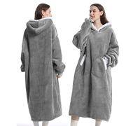 TOWINGO Sudadera con Capucha, 1200g Sudadera Polar Batamanta Mujer Invierno, Grueso Hoodie Bata Manta con de Gran Tamaño, Talla Única