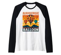 Town Albuquerque - Camisa de globo para fiesta de verano, puesta de sol, aire caliente Camiseta Manga Raglan