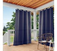 TOWN & COUNTRY BASICS Exclusive Home Curtains Par de Paneles, poliéster, Azul Marino, 54x84