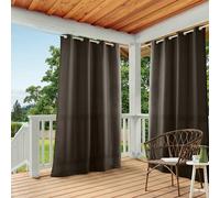 TOWN & COUNTRY BASICS Exclusive Home - Par de Paneles de Cortinas, poliéster, Chocolate, 54x96