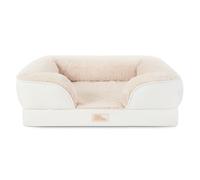TOWN & COUNTRY EVERYDAY CuddleTown - Cómodo sofá cama para mascotas, espuma de caja de huevos de apoyo y calmante, repelente al agua, parte inferior antideslizante, funda lavable a máquina, color