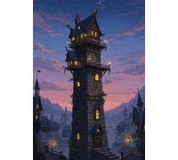 Town Fortress 30 Piece Jigsaw Puzzles for Adults, Colourful, Challenging & Brainteasing Adult Puzzles 30 Pieces Night, Fun jigsaws for The Whole Family 10x8 Inch