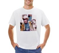 Townes Van Zandt and Dog T-Shirt for Men White M