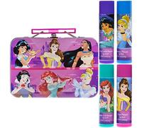 Townley Girl Bálsamo Labial En Forma De Remolino con Lata De Almacenamiento De Princesa De Disney, 5 CT|