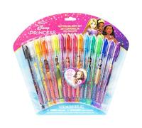 Townley Girl Princesas Disney set de 16 bolígrafos de purpurina de para arte corporal con colores brillantes Indicado a partir de 3 años