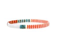 Townshine - Pulsera elástica Miyuki multicolor con cuentas bohemias para mujer, Cristal, Glass
