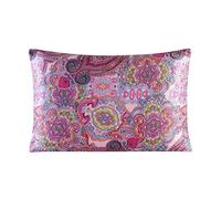 TOWNSSILK - Funda de Almohada 100% de Seda de Morera, cuida el Cabello y la Piel, Ambos Lados de Seda de 19 Momme, 1 Unidad,pattern2， 50 x 75 cm