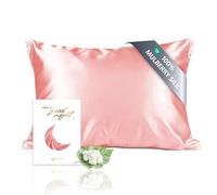 townssilk Funda de almohada de seda 100 % 19 mommes, 50 x 70 cm, reversible, con cremallera oculta, coral