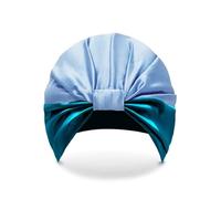 Townssilk Gorro de noche 100% seda de morera para mujer, gorro de noche de 16 momme de seda, bueno para el cabello, protege el cabello, gorro de noche de seda, popular, icebluePeacockblue