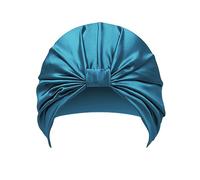 Townssilk Gorro de noche 100% seda de morera para mujer, gorro de noche de 16 momme de seda, bueno para el cabello, protege el cabello, gorro de noche de seda, popular, peacockblue