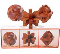 TOWO Rompecabezas de Madera Puzzles Galileo Globe, Halley's Comet y Football IQ Puzzle Juego Set Educativo para Adultos y Adolescentes - para Hombre y Mujer - Dia del Padre o Madre