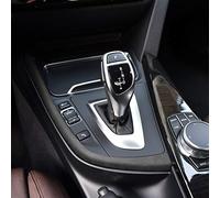 Toworldit Alcantara + ABS - Cubierta para panel de caja de cambios compatible con BMW F31 F30 F36 F32 F34 3GT 3 4 Series 2013-2019 (negro gris)
