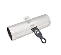 Towwoo Guiro de Acero Inoxidable, Metal Guiro, Herramienta De Entrenamiento De Instrumento de Percusion Latina, Con Raspador Para Conciertos, Actuaciones, Principiantes (12“x 4”)