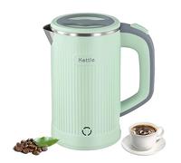 Towwoo Hervidor de Agua Electrico,800ML Hervidor de Viaje Pequeño,600 W Mini Pava Electrica de Acero Inoxidable de Ebullición Rápida, Electric Kettle para Té, Café, Leche para Bebés