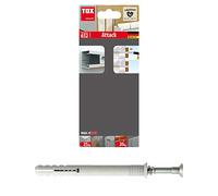 TOX 017702151 Taco Clavo Attack, Gris, 6x50 mm, Set de 4 Piezas