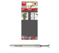 TOX 017702241 Taco Clavo Attack, Gris, 8x100 mm, Set de 4 Piezas