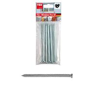 TOX 91601411 Clavija de carpintería, Plateado, 7,5x152mm, Set de 4 Piezas
