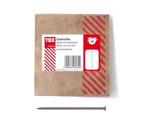 TOX Clavos de alambre 1,6x30 mm con cabeza avellanada para conexiones de madera simples y superficies planas, acero desnudo, 60 unidades en un empaque de papel reciclable, 063600152