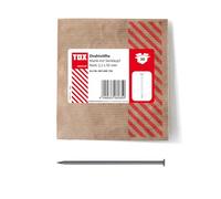 TOX Clavos de alambre 2,2x50 mm con cabeza avellanada para conexiones de madera simples y superficies planas, acero desnudo, 30 unidades en un empaque de papel reciclable, 063600156