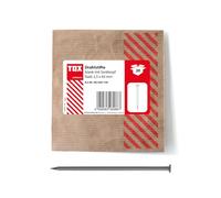 TOX Clavos de alambre 2,5x60 mm con cabeza avellanada para conexiones de madera simples y superficies planas, acero desnudo, 20 unidades en un empaque de papel reciclable, 063600158